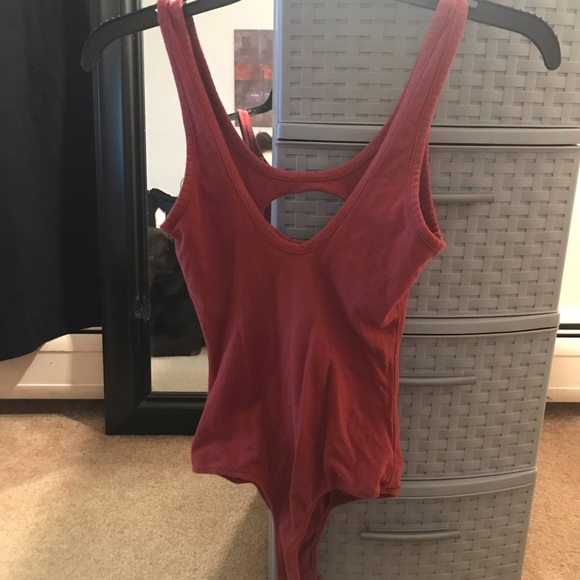 🎀Orang-Red Cut Outs One Piece - Picture 3 of 3